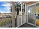 Spacious screened balcony overlooking marina; water views at 4633 Lightkeepers Way # 5-C, Little River, SC 29566