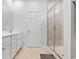 Modern bathroom with double vanity and large shower at 4739 Cloisters Ln., Myrtle Beach, SC 29577