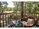 Relaxing balcony overlooking wooded area and golf course at 598 Blue Stem Dr. # 52D, Pawleys Island, SC 29585