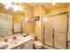 Clean bathroom with shower, toilet and vanity at 598 Blue Stem Dr. # 52D, Pawleys Island, SC 29585