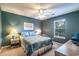 Comfortable bedroom with a queen-size bed and neutral decor at 598 Blue Stem Dr. # 52D, Pawleys Island, SC 29585