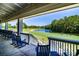 Peaceful porch overlooking golf course and pond at 598 Blue Stem Dr. # 52D, Pawleys Island, SC 29585