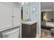 Bathroom with a toilet and vanity at 7500 Ocean Blvd. N # 6010, Myrtle Beach, SC 29572