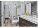 Clean bathroom with updated vanity and toilet at 7500 Ocean Blvd. N # 6010, Myrtle Beach, SC 29572