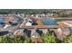 Aerial view showcasing the community and pond at 104 Kings Acre Ct., Little River, SC 29566