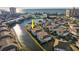 Aerial view of condo building by the water at 300 Shorehaven Dr. # I-2, North Myrtle Beach, SC 29582