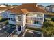 Aerial view highlighting condo building and balcony at 300 Shorehaven Dr. # I-2, North Myrtle Beach, SC 29582
