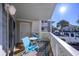Balcony with seating area and views of the waterway and community at 300 Shorehaven Dr. # I-2, North Myrtle Beach, SC 29582