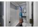 Small bathroom with shower/tub, toilet, and ocean-themed decor at 300 Shorehaven Dr. # I-2, North Myrtle Beach, SC 29582