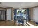 Kitchen nook with table and chairs, overlooking patio at 300 Shorehaven Dr. # I-2, North Myrtle Beach, SC 29582