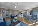 Open living space with kitchen, dining, and sitting areas at 300 Shorehaven Dr. # I-2, North Myrtle Beach, SC 29582