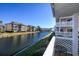 Waterway view from the balcony, showcasing the community and landscaping at 300 Shorehaven Dr. # I-2, North Myrtle Beach, SC 29582