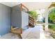 Private outdoor shower with wooden privacy screen at 431 28Th St. S, Sunset Beach, NC 28468