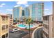 Community pool and building complex with ample parking at 609 Hillside Dr. S # D-17, North Myrtle Beach, SC 29582