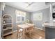 Dining area with table and chairs, and shelving at 609 Hillside Dr. S # D-17, North Myrtle Beach, SC 29582