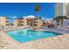 Inviting community pool with surrounding patio at 609 Hillside Dr. S # D-17, North Myrtle Beach, SC 29582