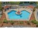 Overhead view of refreshing community pool at 609 Hillside Dr. S # D-17, North Myrtle Beach, SC 29582