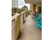 Spacious balcony with ocean view and seating at 9994 Beach Club Dr. # 103, Myrtle Beach, SC 29572