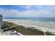 Aerial view of beach, pool, and surrounding area at 2701 S Ocean Blvd. # 809, North Myrtle Beach, SC 29582