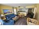 Open living area with kitchen, dining, and ocean view at 2701 S Ocean Blvd. # 809, North Myrtle Beach, SC 29582