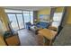 Living room with ocean view and comfortable seating at 2701 S Ocean Blvd. # 809, North Myrtle Beach, SC 29582