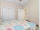 Bedroom with a double bed, closet and access to bathroom at 4519 N Plantation Dr. # X-9, Little River, SC 29566