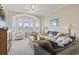 Spacious living room with water views and comfy seating at 4519 N Plantation Dr. # X-9, Little River, SC 29566