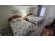 Bedroom with two double beds and seashell bedding at 501 S Ocean Blvd. # 601, North Myrtle Beach, SC 29582