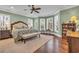 Relaxing main bedroom with bay window, hardwood floors, and ample space at 529 Reserve Dr., Pawleys Island, SC 29585