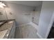 Bathroom with granite countertop double vanity, shower, and bathtub at Tbd 9 Casey Dr., Nichols, SC 29581