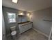 Bathroom with double vanity, granite countertop, and tiled floor at Tbd 9 Casey Dr., Nichols, SC 29581