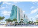 High rise oceanfront condo building, street view at 201 S Ocean Blvd. # 605, Myrtle Beach, SC 29577