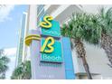 Sandy Beach Oceanfront building signage at 201 S Ocean Blvd. # 605, Myrtle Beach, SC 29577