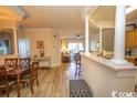 Open floor plan with dining area and kitchen at 2180 Waterview Dr. # 133, North Myrtle Beach, SC 29582