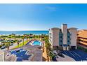 Ocean view from condo with pool in foreground at 5523 N Ocean Blvd. # 509, Myrtle Beach, SC 29577