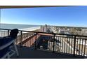 Oceanfront balcony with expansive views of the coastline at 603 S Ocean Blvd. # 1115, North Myrtle Beach, SC 29582