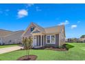 Charming house with gray siding, white trim, and a two-car garage at 1216 Colusa Ct., Little River, SC 29566