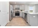 Modern kitchen with stainless steel appliances and island at 280 Clear Lake Dr., Conway, SC 29526