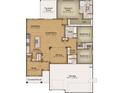 Open floor plan includes 3 bedrooms, 2 baths, a study, and a 2-car garage at 120 Little Cedar Dr., Loris, SC 29569