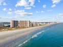 Aerial view of beachfront resort buildings and beach at 100 North Beach Blvd. # 207, North Myrtle Beach, SC 29582