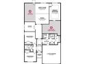 Main floor plan featuring 3 bedrooms, 2 baths & a 2 car garage at Tbd3 Kapalua Loop, Little River, SC 29566