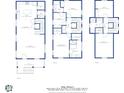Three-story floor plan totaling 1979 square feet at 116 Tidal Creek Dr., Murrells Inlet, SC 29576