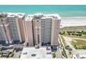 Aerial view of oceanfront condominium building at 2801 S Ocean Blvd. # 1838, North Myrtle Beach, SC 29582
