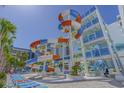 Large water park with multiple slides and lounge chairs at 1501 S Ocean Blvd. # 239, Myrtle Beach, SC 29577