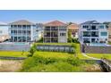Waterfront homes with private pools and lush landscaping at 181 Palmetto Harbour Dr., North Myrtle Beach, SC 29582