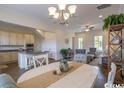 Open concept dining room adjacent to kitchen and living room at 2810 Cook Circle # D, Myrtle Beach, SC 29577