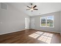 Bright living room with hardwood floors and vaulted ceilings at 355 Barn Owl Way, Conway, SC 29527