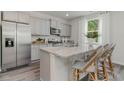 Modern kitchen with stainless steel appliances and granite countertops at 2628 Riverboat Way, Conway, SC 29526