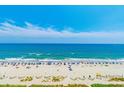 Expansive ocean view with beach and umbrellas at 2207 S Ocean Blvd. # 919, Myrtle Beach, SC 29577