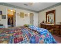 Bright bedroom with a double bed, dresser, and closet at 213 Birkdale Ln., Myrtle Beach, SC 29588